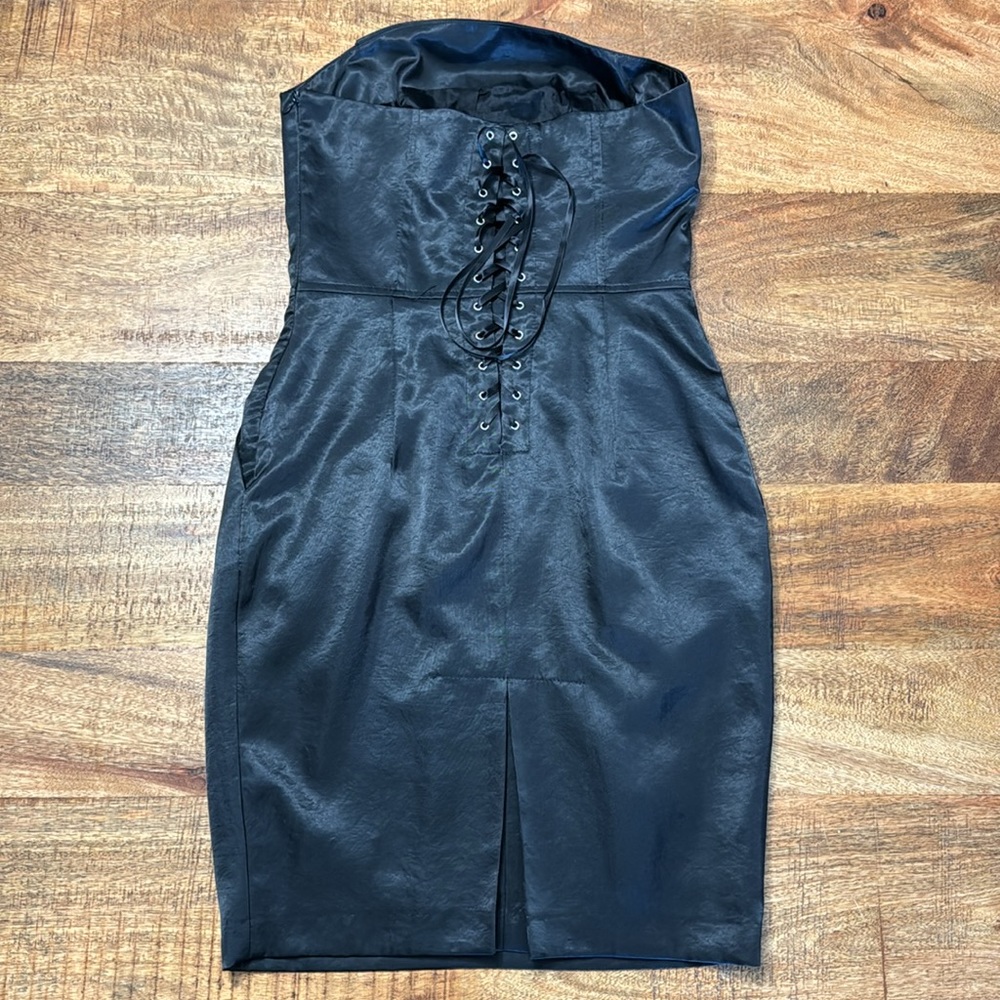 Serena Kay Paris vintage black corset style pin up little black dress